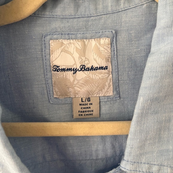 Tommy Bahama Two Palms Linen Raw Edge Jacket in Light Sky Size L NWOT - Picture 7 of 8